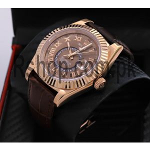 home delivery Rolex Oyster Perpetual Sky-Dweller Brown  Pakistan