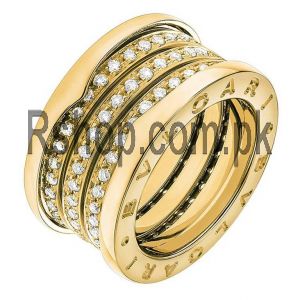 Bvlgari Yellow Gold Diamond B.Zero1 Ring Price in Pakistan