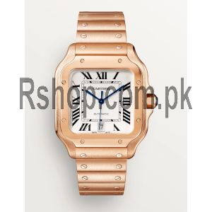 Cartier Santos Rose Gold Men's Watch Price in Pakistan