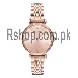 Emporio Armani Ladies Rose Gold T-Bar Watch AR11059 Price in Pakistan