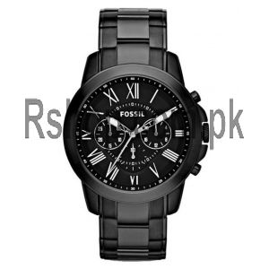 Fossil Grant Chronograph Black Stainless Steel Watch FS4832   (Same as Original) Price in Pakistan