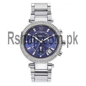 Michael Kors Parker Chronograph Navy Dial Stainless Steel Ladies Watch Price in Pakistan