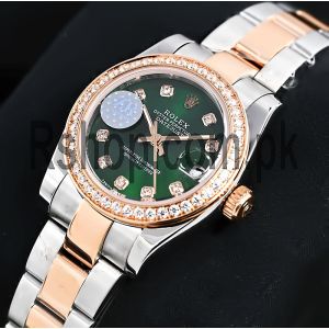 Rolex Datejust Green Dial Ladies Watch Price in Pakistan