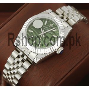 Rolex Datejust Olive Green Palm Dial Swiss Ladies Watch pakistan  Price in Pakistan