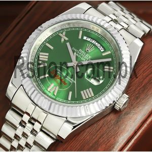 Rolex watches pakistan,540 Day-Date Green Roman Dial Watch Price in Pakistan