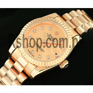 Rolex Lady-Datejust Rose Gold Watch Price in Pakistan