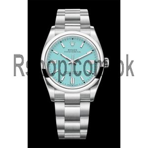 Rolex Oyster Perpetual in Oystersteel Turquoise Blue Dial Watch  Price in Pakistan