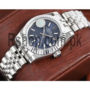 Rolex Datejust Blue Fluted Motif Dial Ladies Watch Price in Pakistan