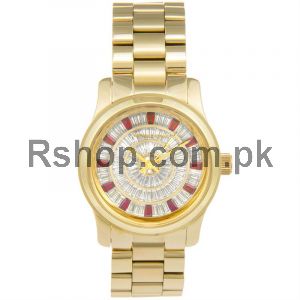Michael Kors Runway Red Glitz Gold Tone Watch Price in Pakistan