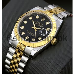 Rolex Datejust Black Diamond Dial Watch Price in Pakistan