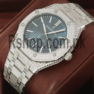Audemars Piguet Royal Oak Automatic Blue Dial Diamond Watch Price in Pakistan