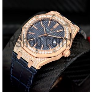 Audemars Piguet Royal Oak Diamond Bezel Blue Watch Price in Pakistan