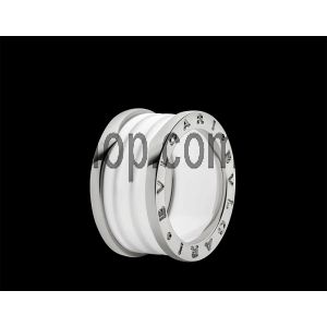 BVLGARI B.Zero1 4-Band Silver and White Ceramic Ring Price in Pakistan