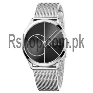Calvin Klein Minimal Stainless Steel Strap Black Dial Watch Price in Pakistan