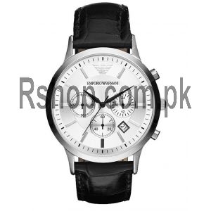 Emporio Armani Men's AR2432 Black Leather Watch AR2432  (Same as Original) Price in Pakistan