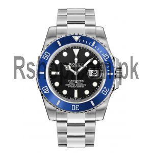 Rolex Submariner Date Blue Ceramic Bezel Men's Swiss Watch Price in Pakistan