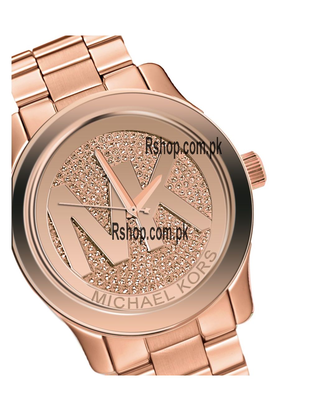 Michael Kors Women's MK5853 'Runway' Rose Gold Tone Stainless Steel Watch